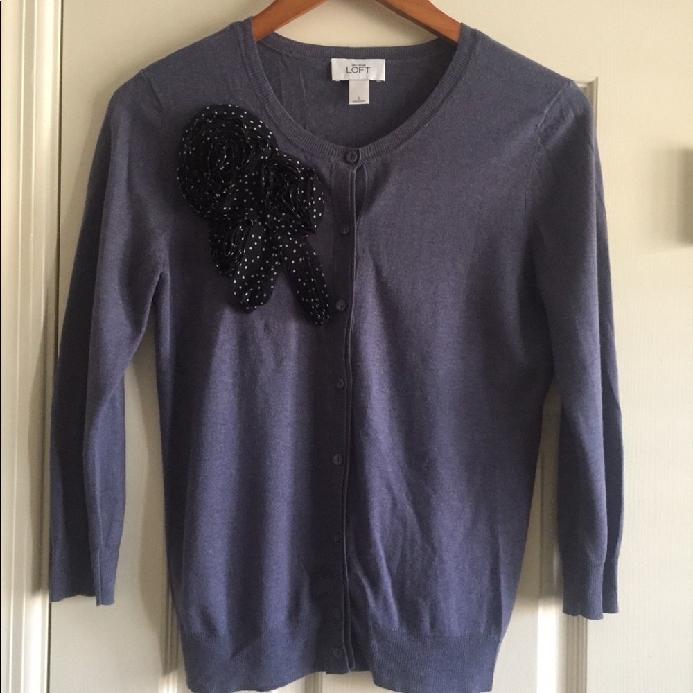 Loft cotton,modal & wool cardigan - hardly worn -